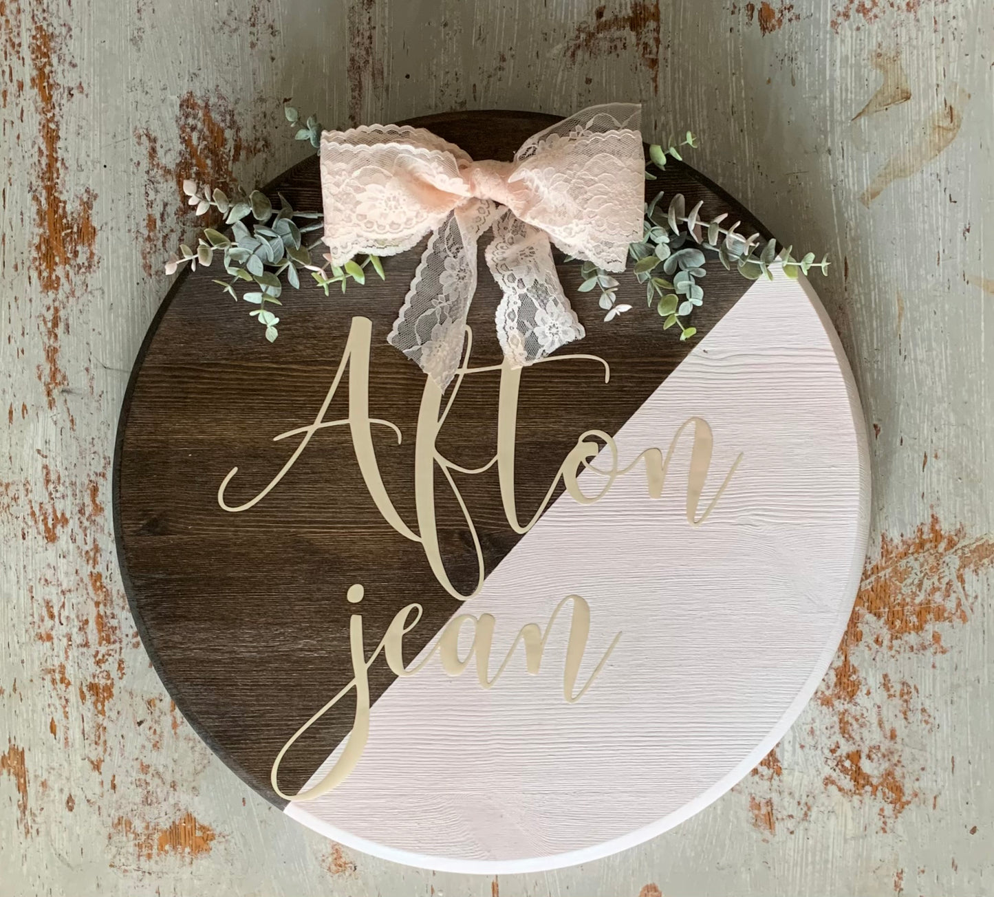 Custom Name Nursery 18” Wood Sign