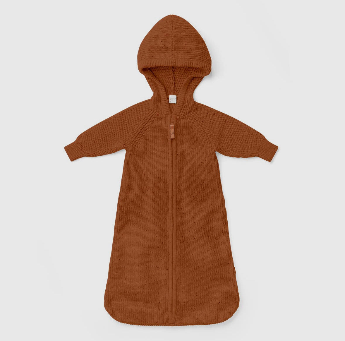 Cotton Knit Baby Wearable Blanket- Clay