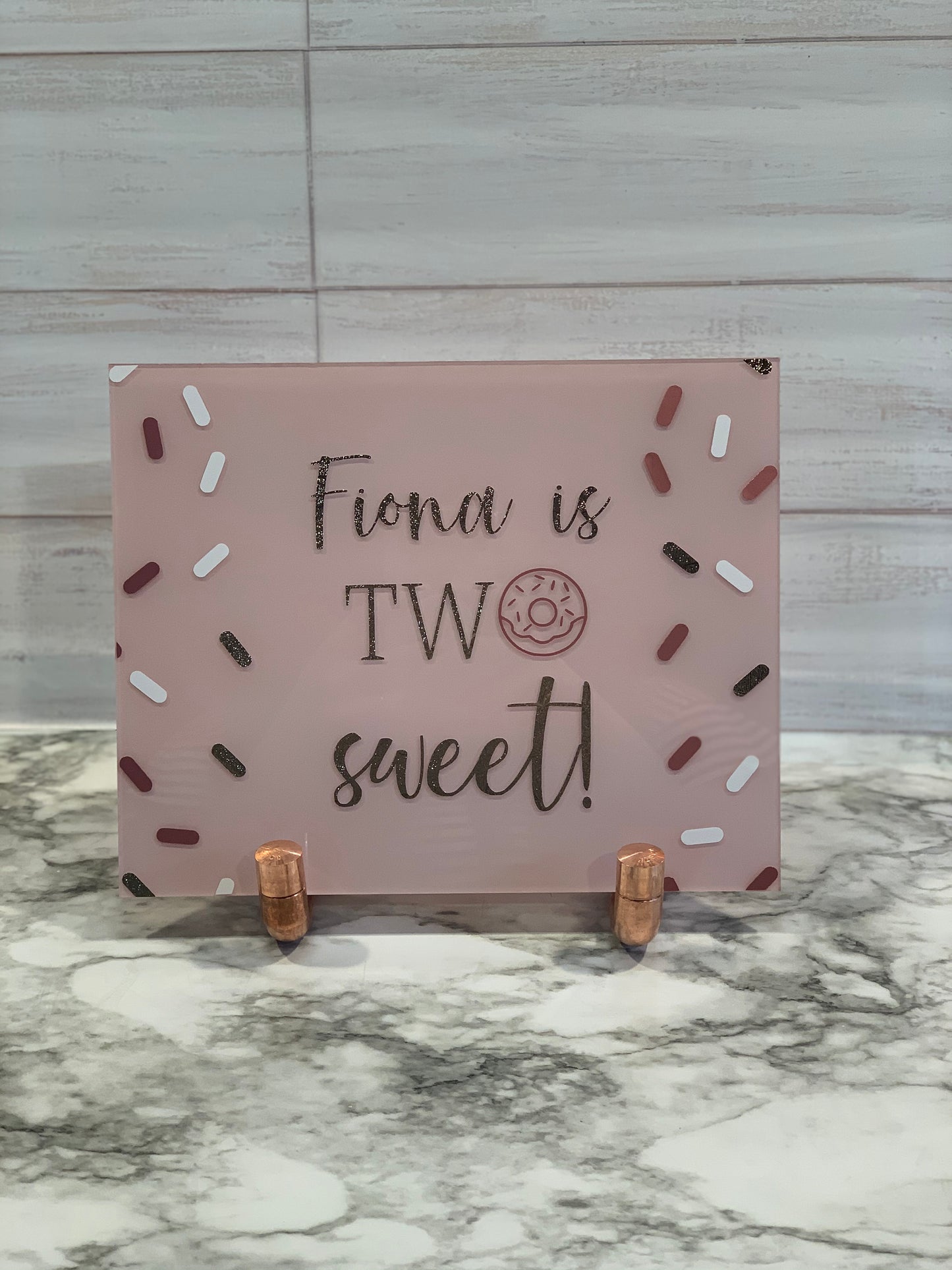 Two Sweet Custom Name Birthday Sign