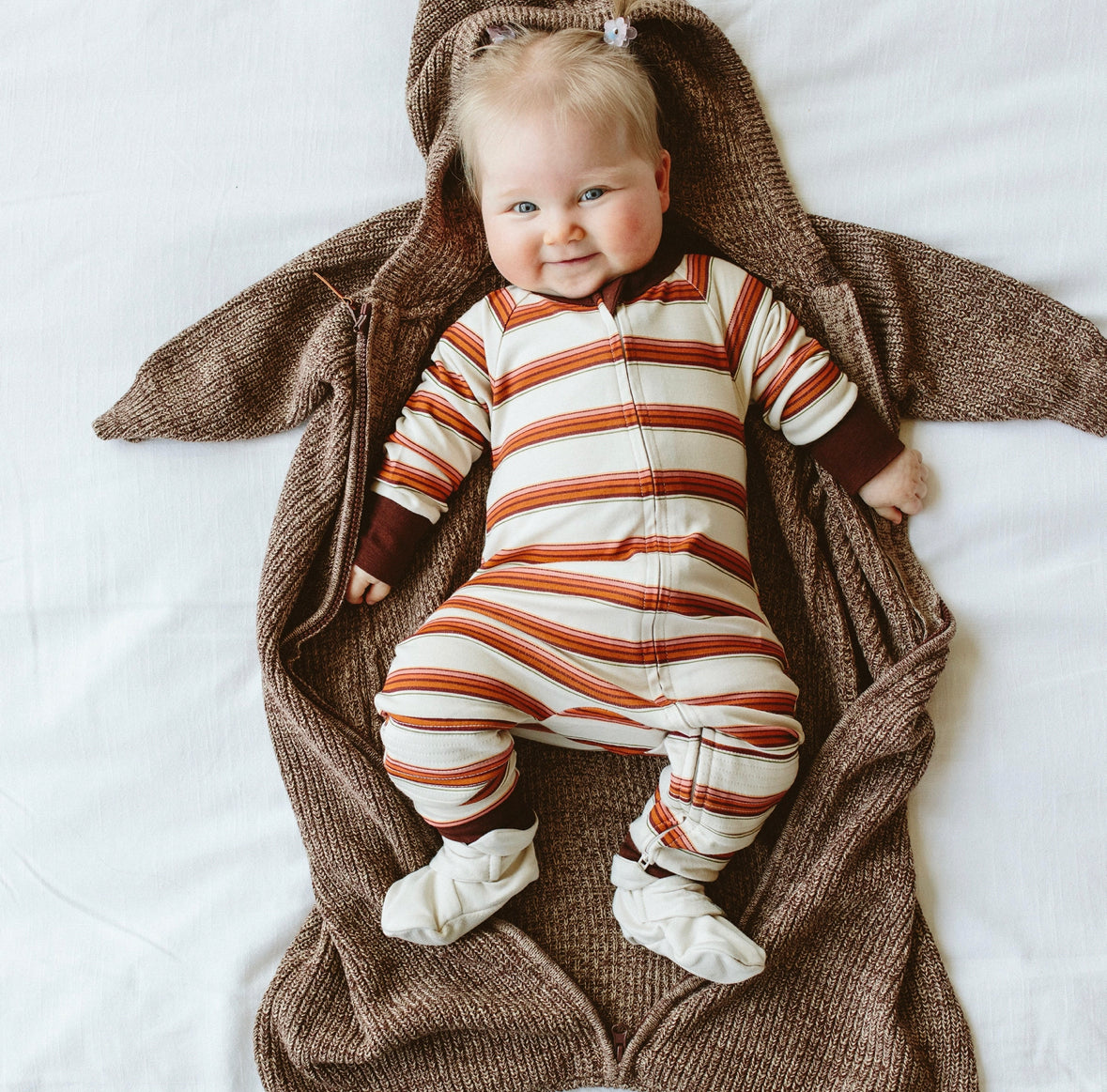 Viscose Bamboo + Organic Cotton Baby Boots - Ancient Scroll