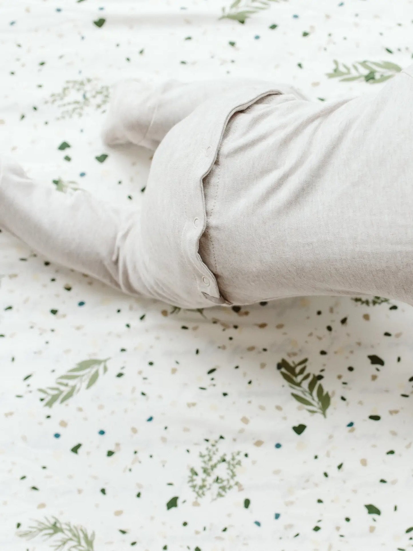 Viscose Bamboo + Organic Cotton Footie - Storm Gray
