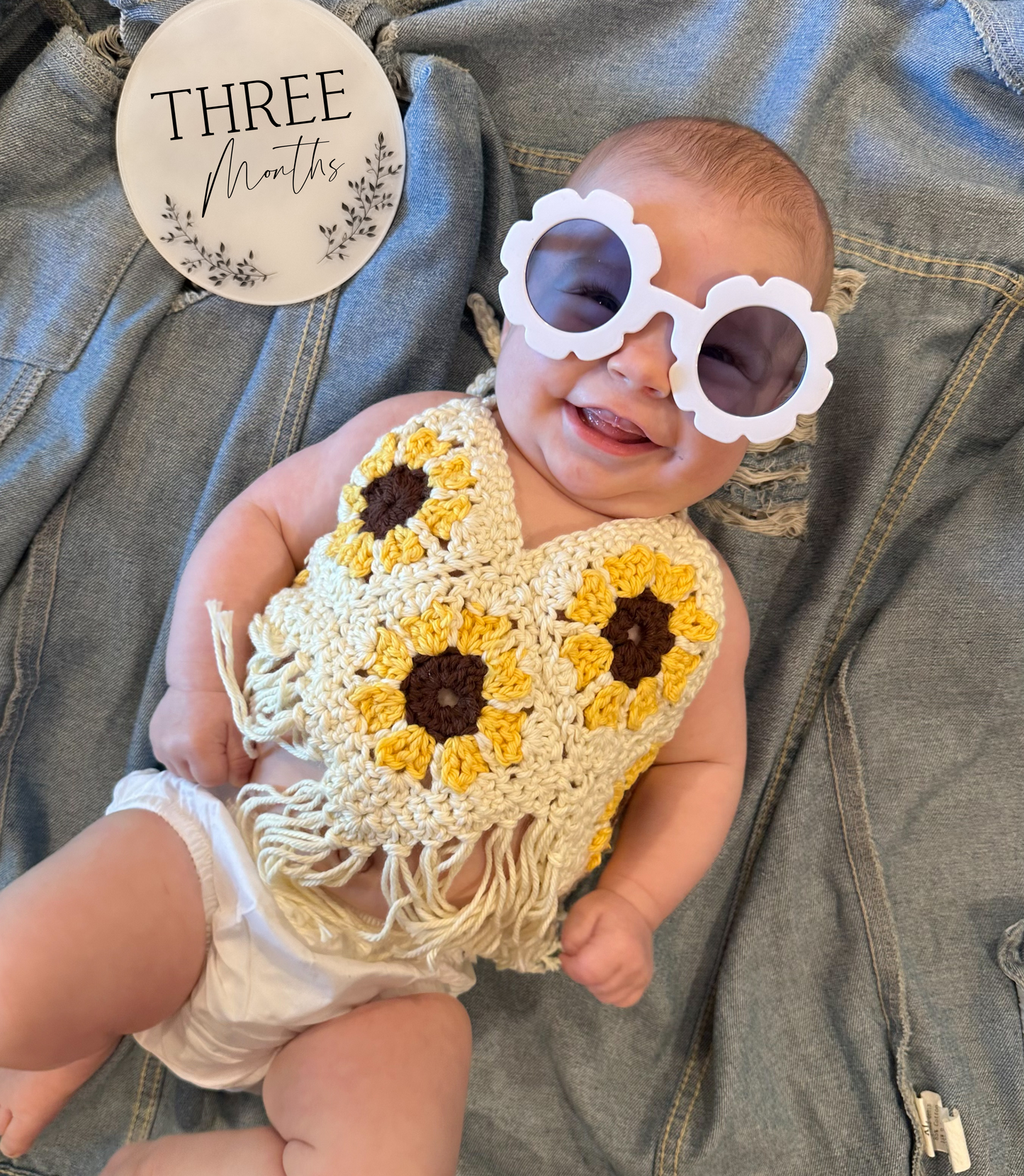 Sunflower Boho Top