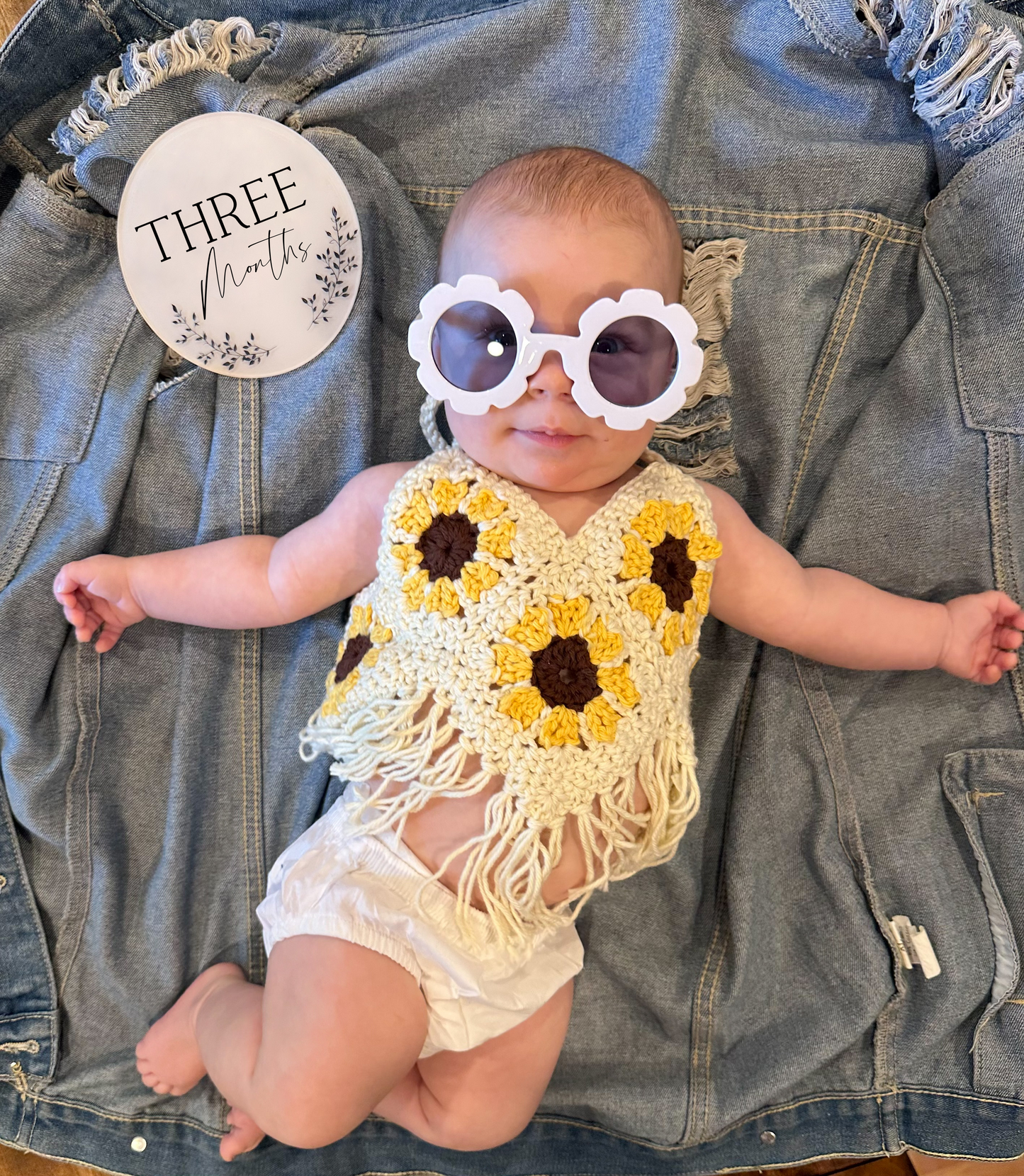 Sunflower Boho Top