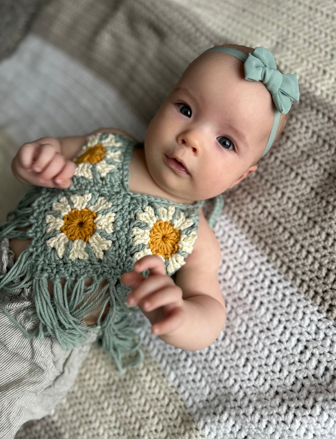 Teal, White & Yellow