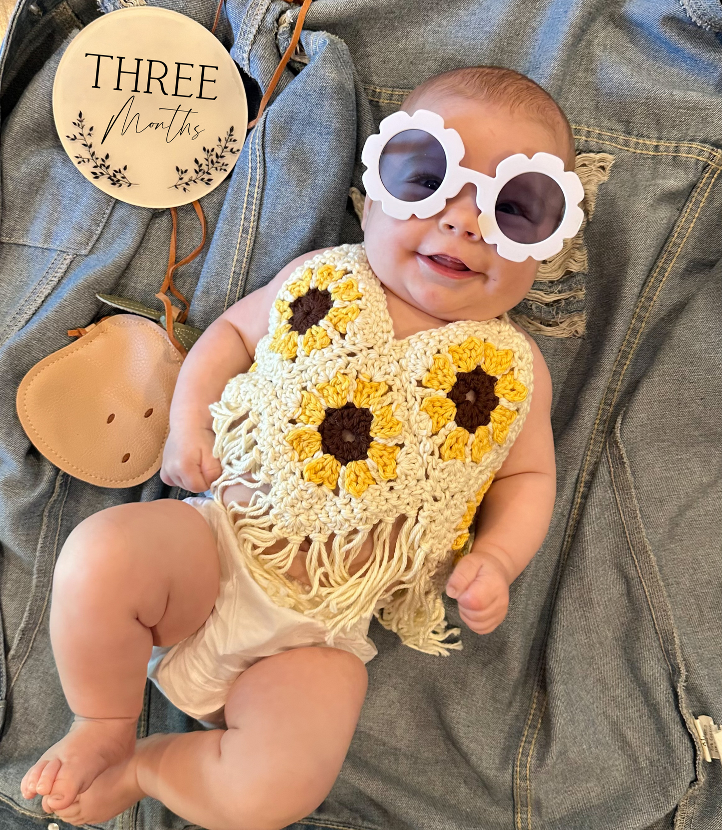 Sunflower Boho Top