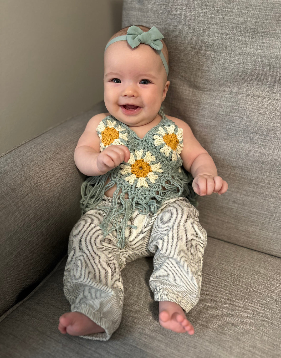 Teal, White & Yellow