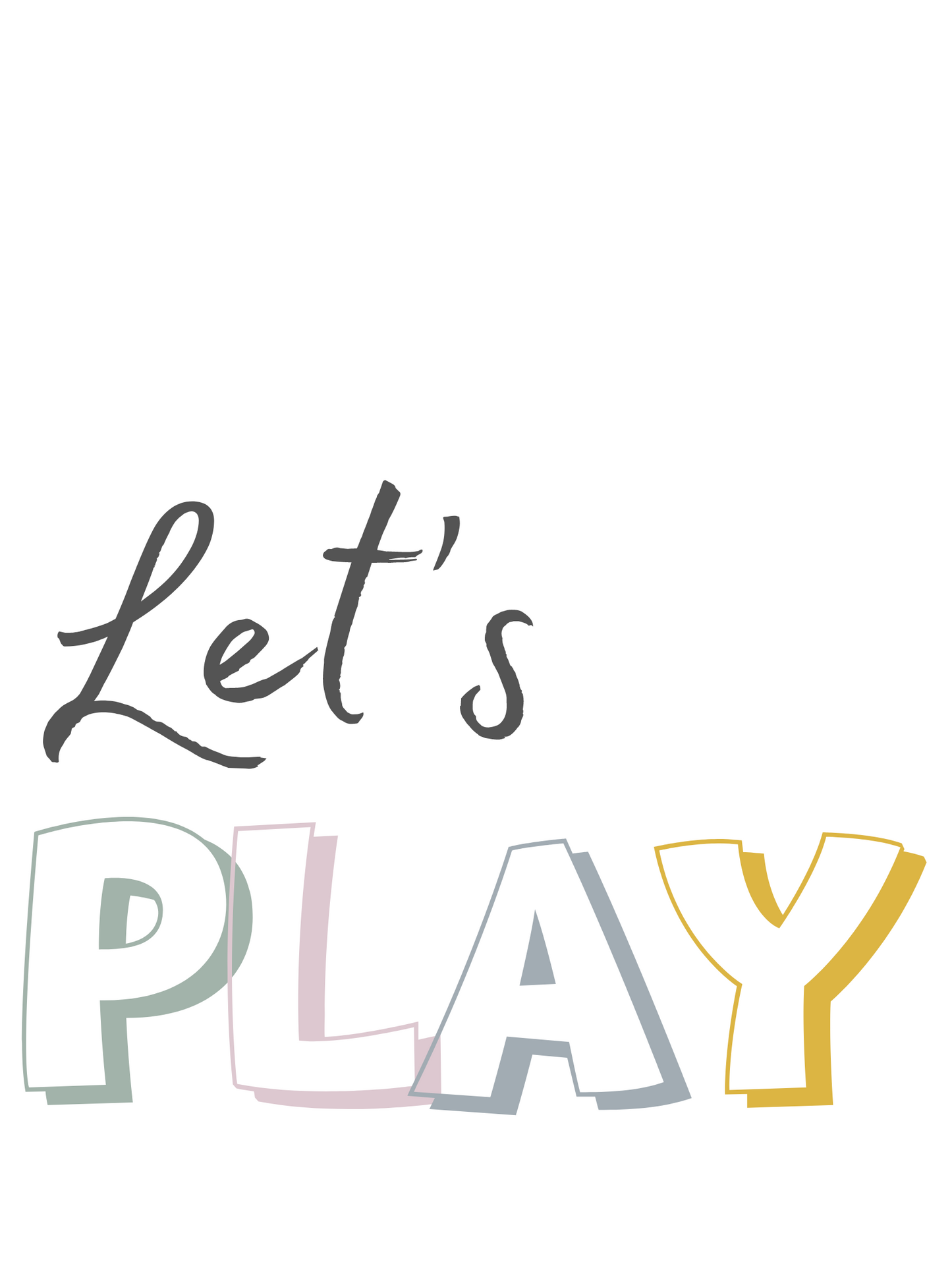 Let's Play & Read 3pc Digital Poster Download