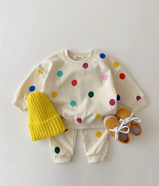 Pre-Order 2pc colorful balloon print outfit
