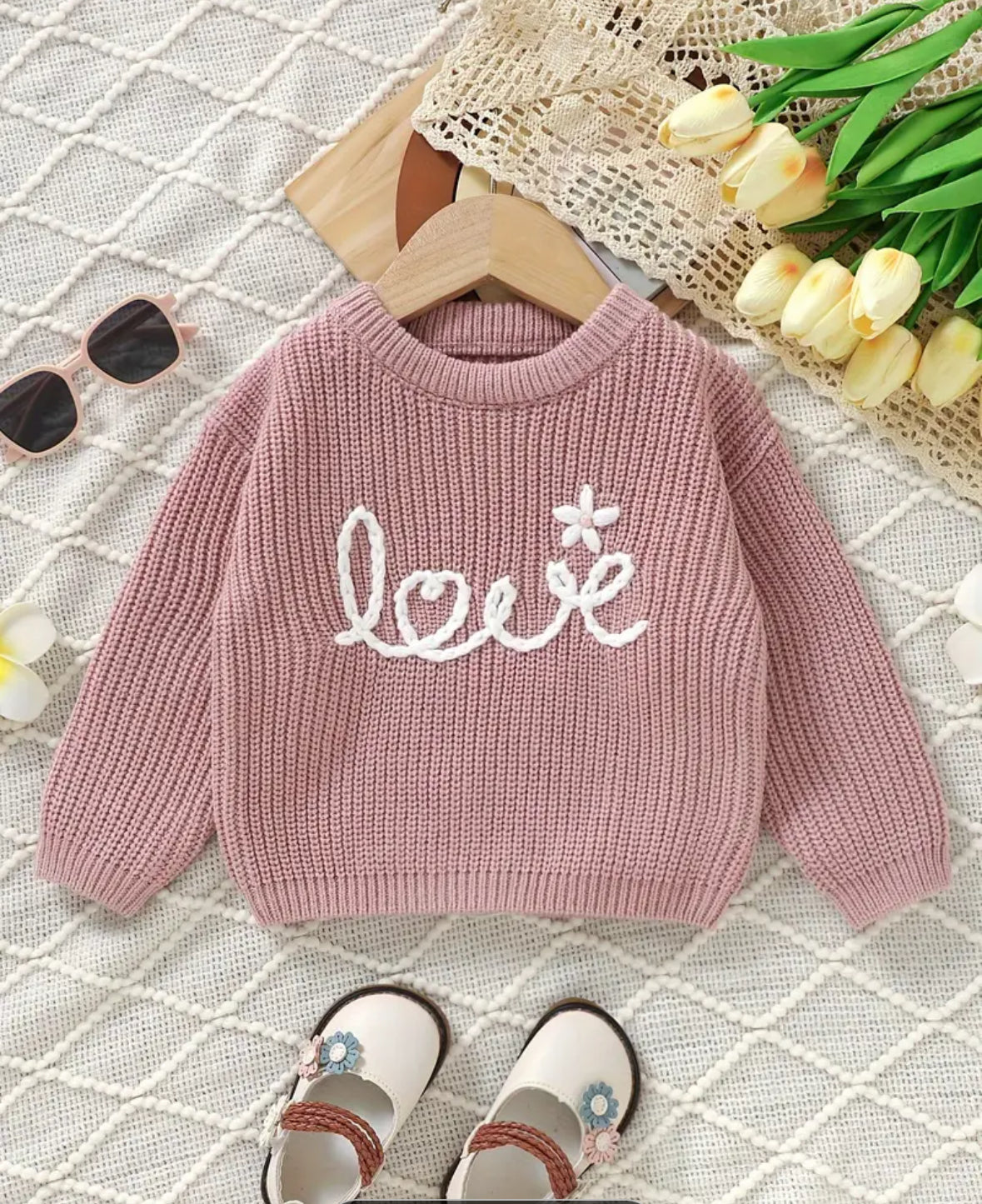 Pre-Order Love embroidered sweater