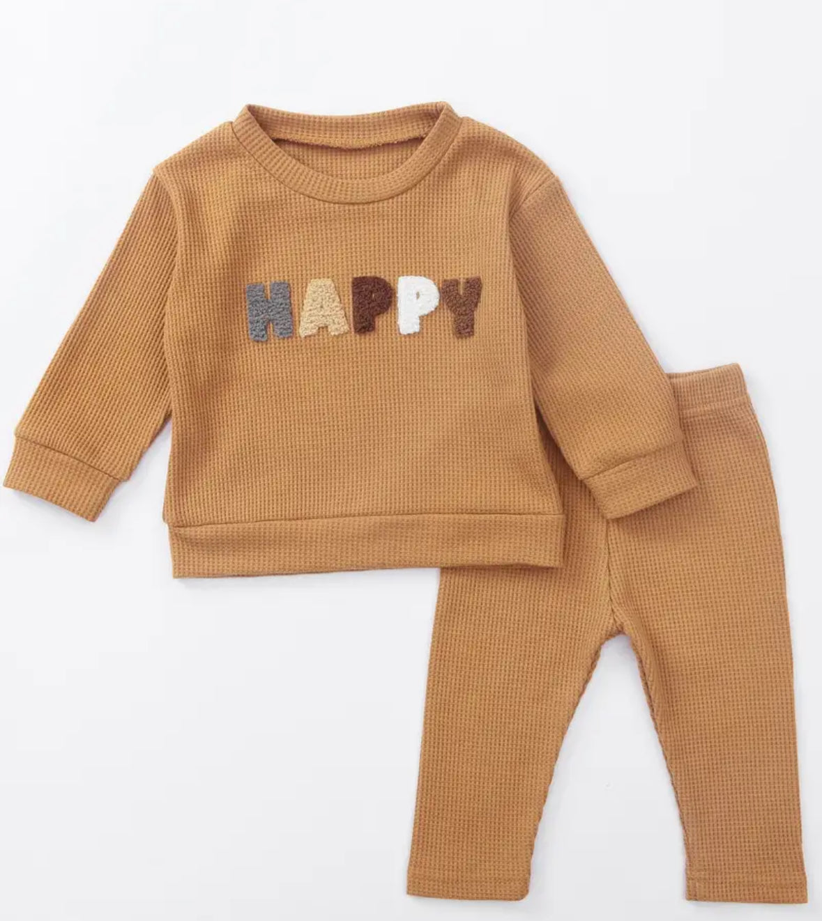 Pre-Order 2pc Happy Waffle Top and Bottom