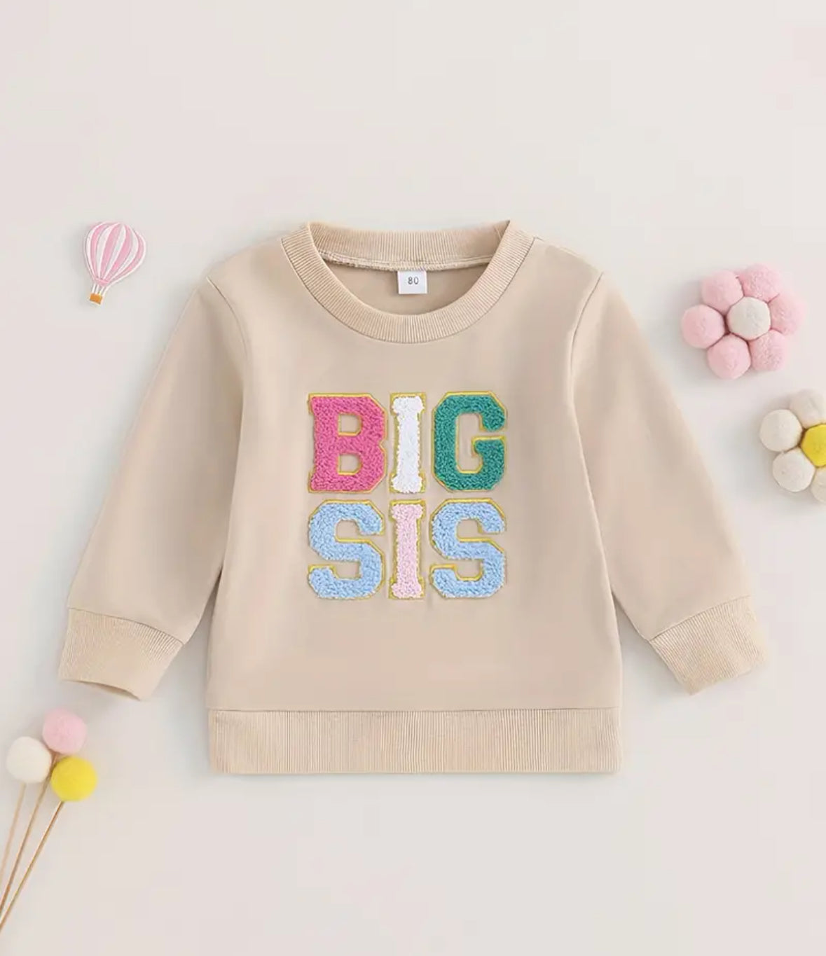 Pre-Order Big Sis/Bro Embroidered Pullover