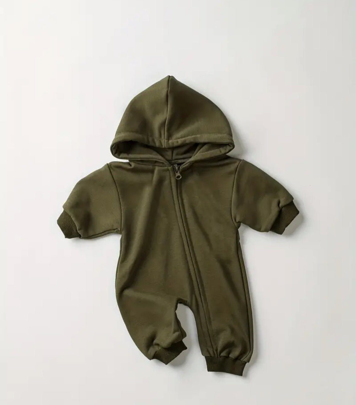 Pre-Order Baby Hooded Zip Up Onesie