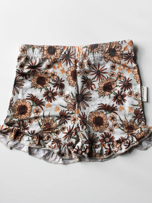 Pre-Order Wildflower Wilderness Bamboo Ruffle Shorts