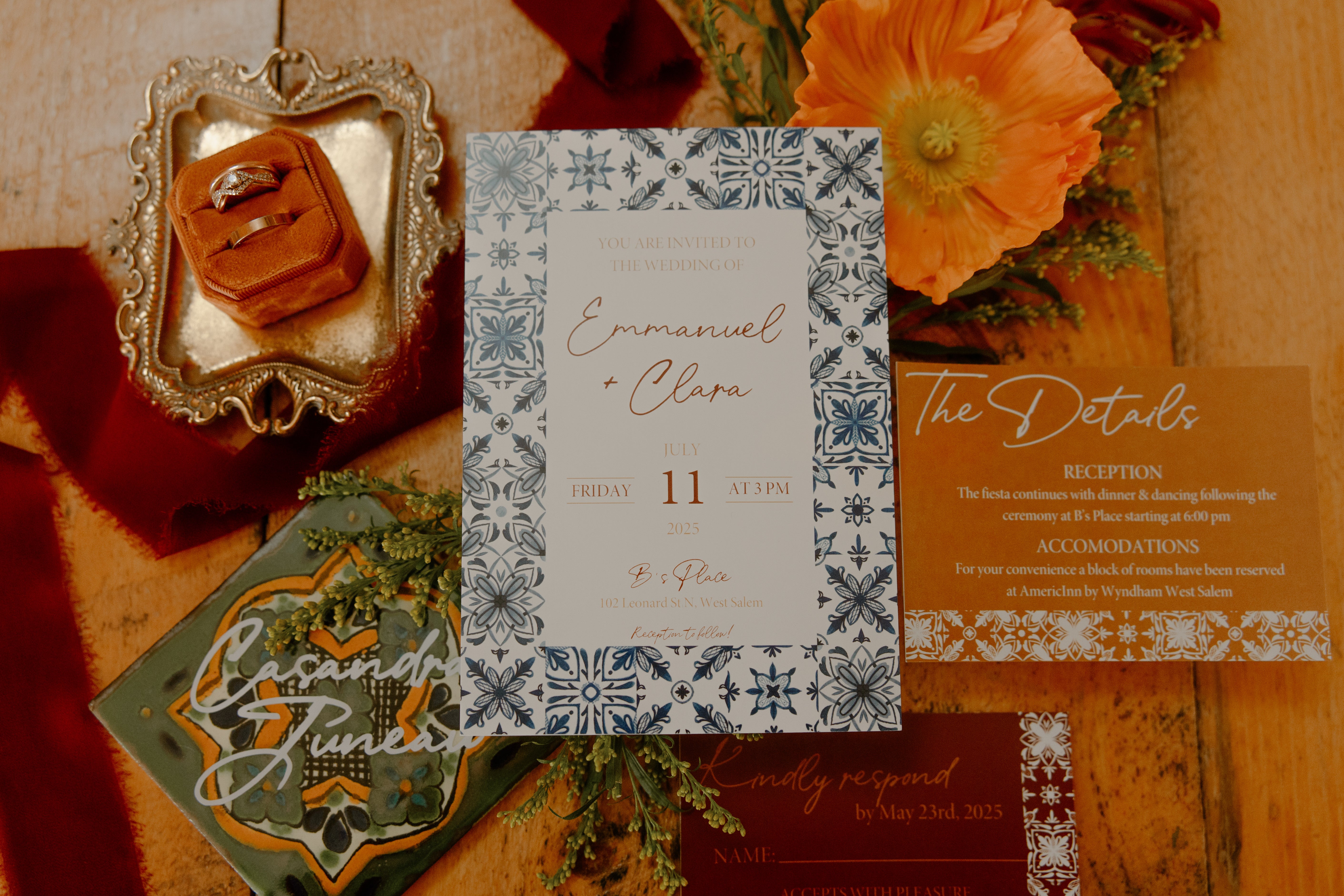 Custom wedding stationery and event design
