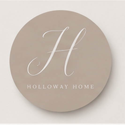 Circle logo sticker product mockup with sample branding