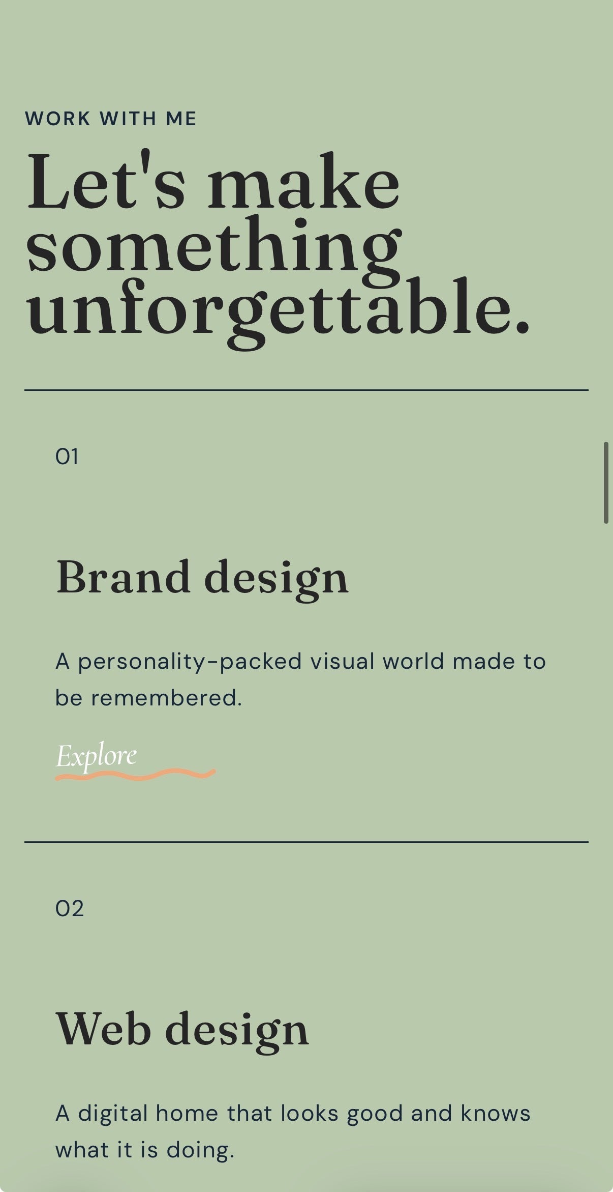 Daydream Shopify theme mobile services section