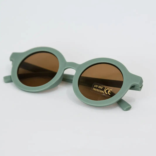 Toddler & Kid Retro Sunglasses - Sage